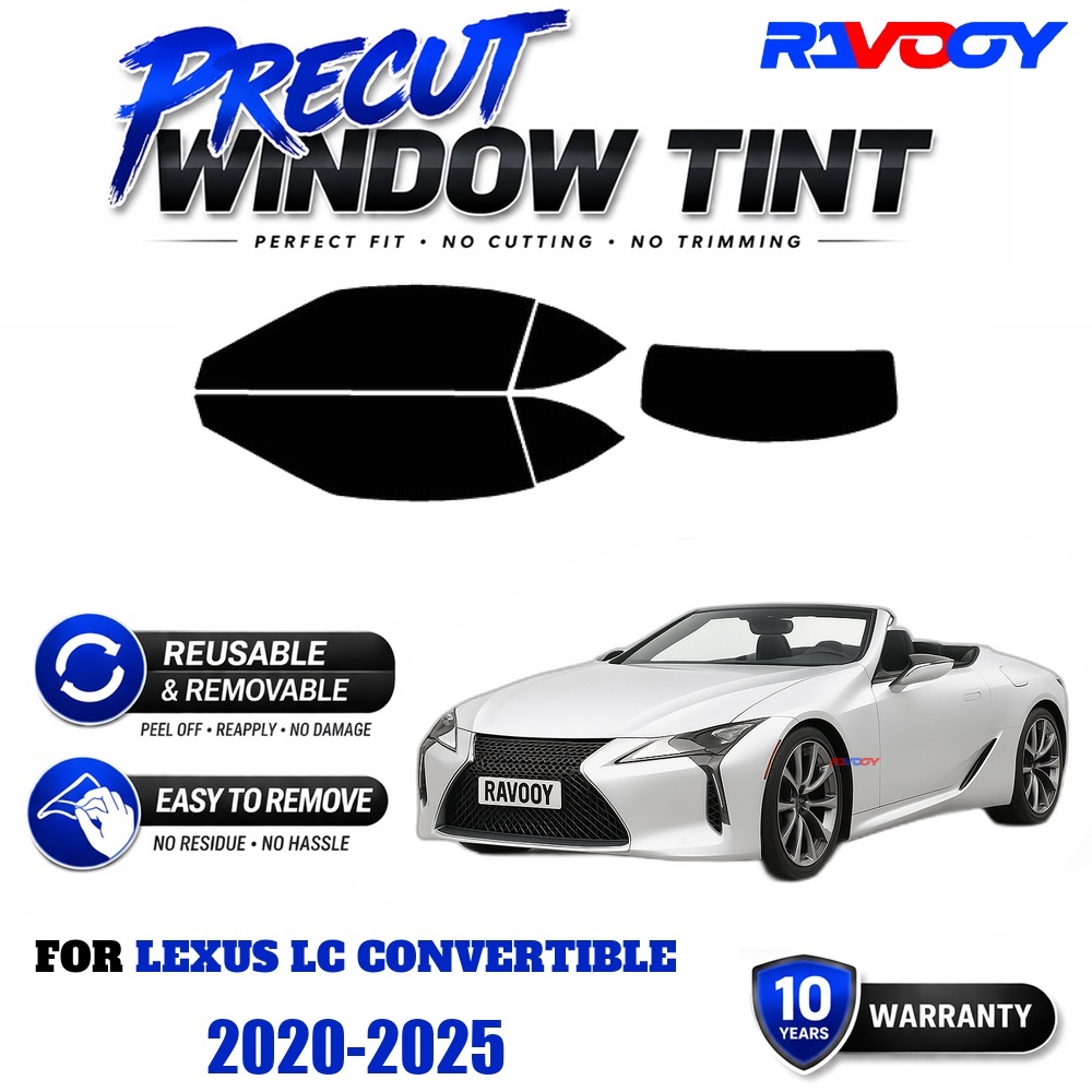 RAVOOY Precut Window Tint, Reu - Air Bubble Remover 评论和价格